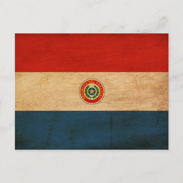 Paraguay Flag Postcard (Front)