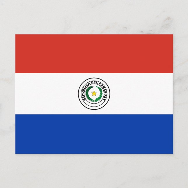 Paraguay Flag Postcard (Front)