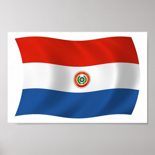 Paraguay Flag Poster Print (Front)
