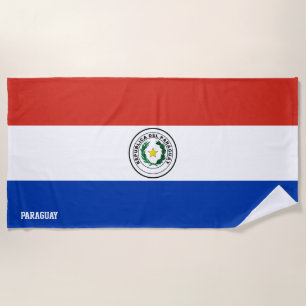 Paraguay Flag Splendid Patriotic Beach Towel