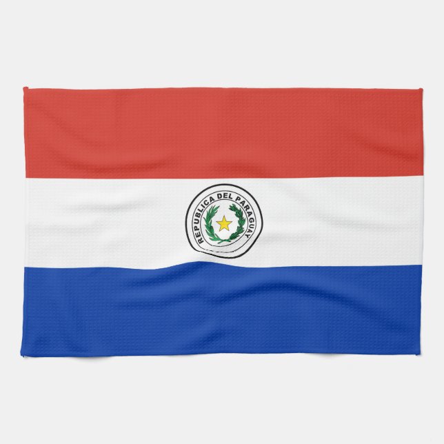 Paraguay flag tea towel (Horizontal)