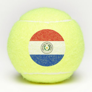 Paraguay flag tennis balls