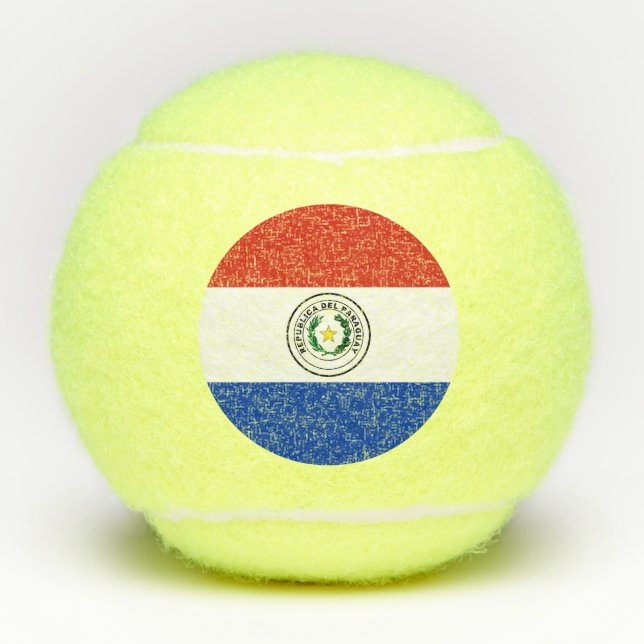 Paraguay flag tennis balls (Front)