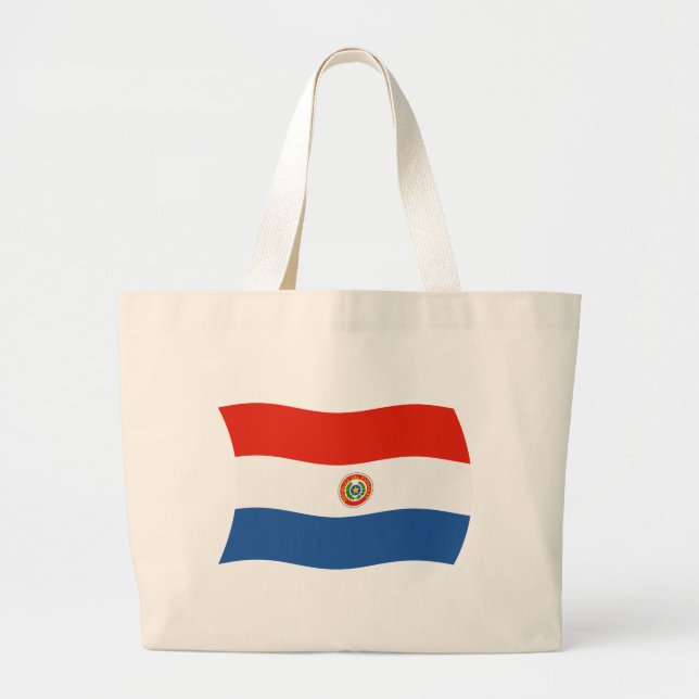 Paraguay Flag Tote Bag (Front)