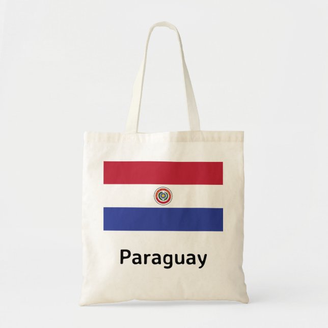 Paraguay Flag Tote Bag (Front)