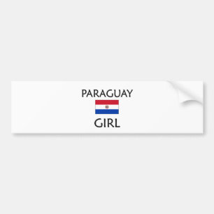 PARAGUAY GIRL BUMPER STICKER