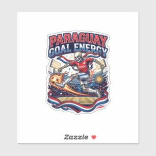 Paraguay Goal Energy Skeleton Striker Nations Bold