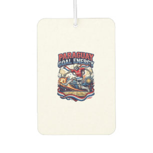 Paraguay Goal Energy Skeleton Striker Nations Bold Car Air Freshener