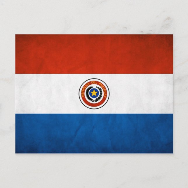 Paraguay National Flag Postcard (Front)