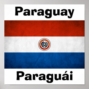Paraguay National Flag Poster