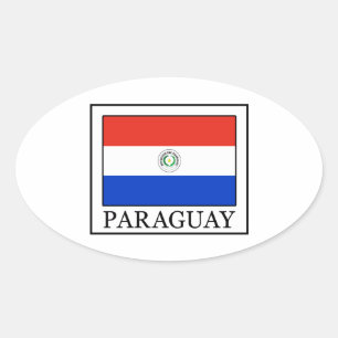 Paraguay Oval Sticker
