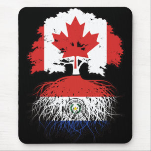 Paraguay Paraguayan Canadian Canada Tree Roots Mouse Pad