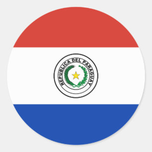 Paraguay (Paraguayan) Flag Classic Round Sticker