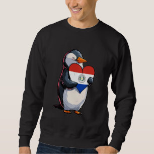 Paraguay Penguin Heart Paraguayan Pride Paraguayan Sweatshirt