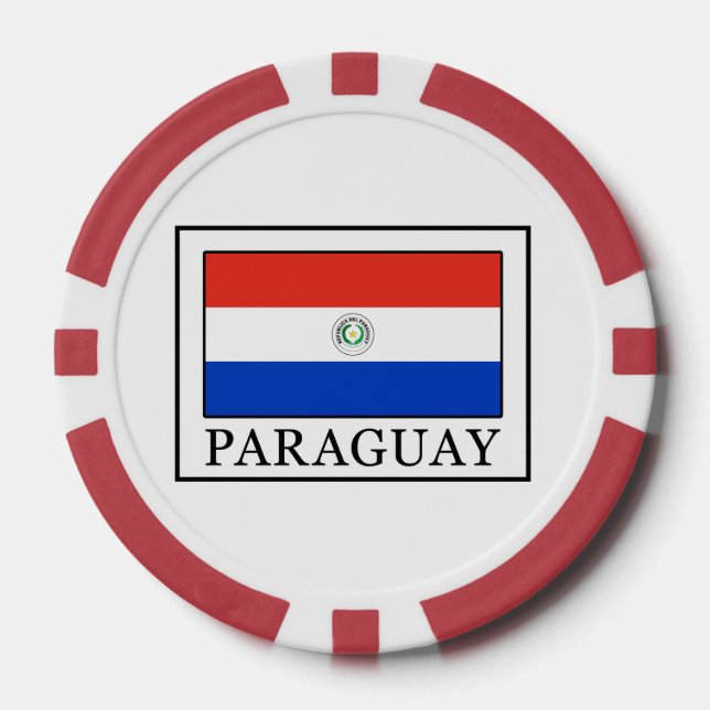 Paraguay Poker Chips (Front)