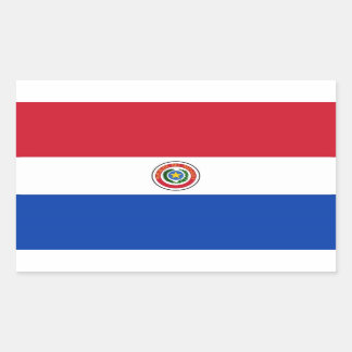PARAGUAY RECTANGULAR STICKER