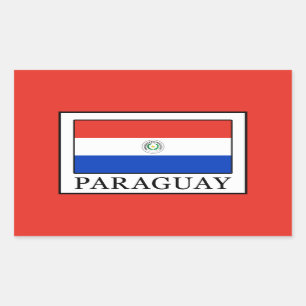 Paraguay Rectangular Sticker