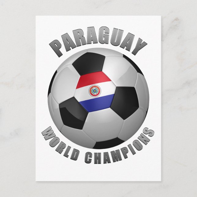 PARAGUAY SOCCER CHAMPIONS POSTCARD (Front)