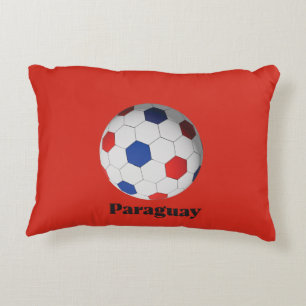 Paraguay Soccer Decorative Cushion