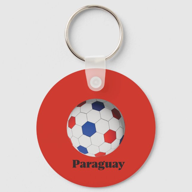 Paraguay soccer key ring (Front)