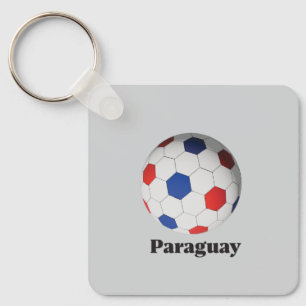 Paraguay soccer key ring