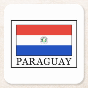 Paraguay Square Paper Coaster