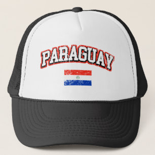 Paraguay Vintage Flag Trucker Hat