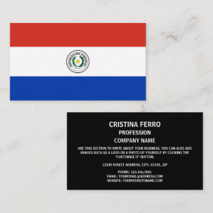 Paraguayan Flag, Flag of Paraguay Business Card