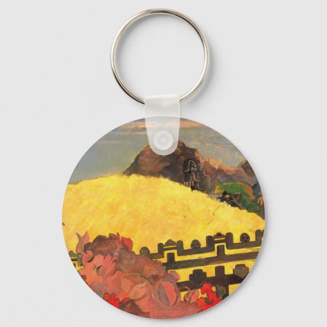 'Parahi Te Marae' - Paul Gauguin Key Ring (Front)