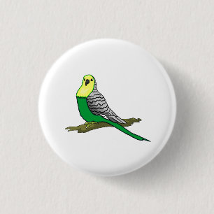 Parakeet 3 Cm Round Badge