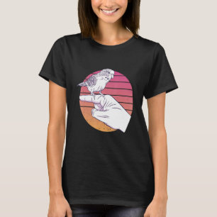 Parakeet Budgie Bird Vintage Budgerigar Parrot F T-Shirt