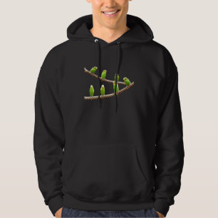 Parakeet Budgie Parrot Budgerigar Bird Ornithology Hoodie