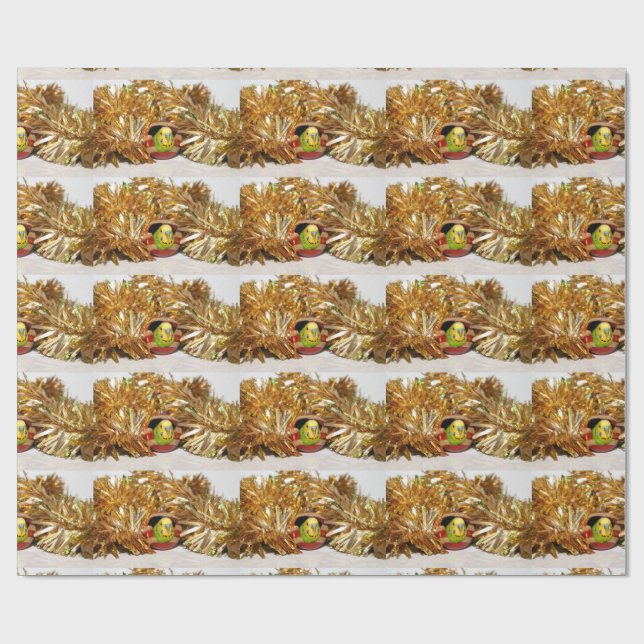 Parakeet Christmas Wrapping Paper (Flat)