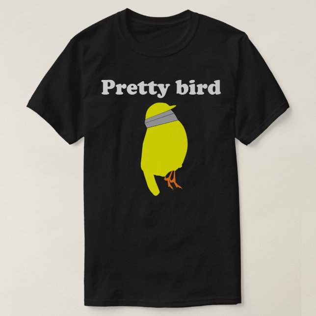 Parakeet Duct Taped Head T-Shirt (Design Front)