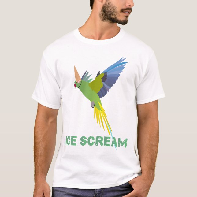 Parakeet "Ice scream" T-Shirt (Front)