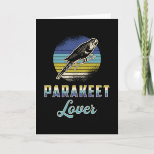 Parakeet Lover Bird Birds Budgerigar Pet Budgie Card