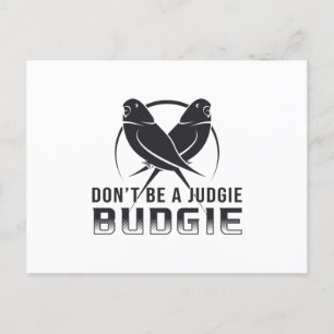 Parakeet Lover Judgie Budgie Budgerigar Pet Birds Postcard