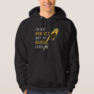Parakeet Lover My Budgie Loves Me Pet Budgerigar Hoodie