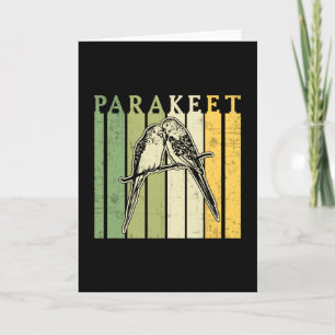 Parakeet Lover Parakeets Budgerigar Pet Budgie Card
