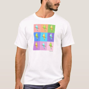 Parakeet Rainbow Rectangles T-Shirt