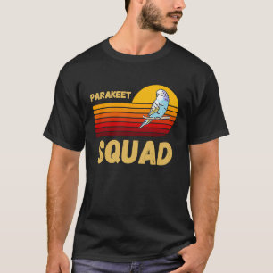 Parakeet Squad Colourful feathers Retro vintage T-Shirt