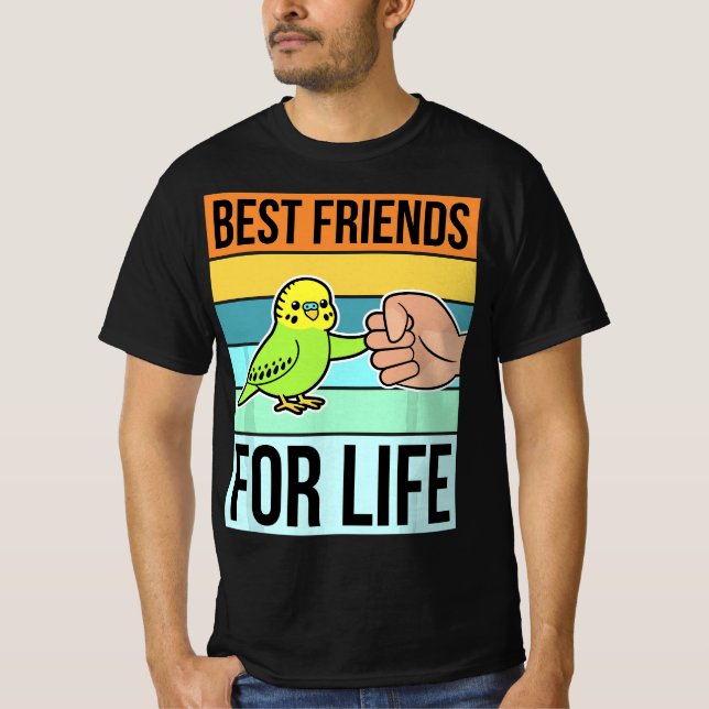 Parakeet T Budgie Items Bird Budgerigar Parrot  T-Shirt (Front)
