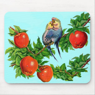 parakeets in love mouse pad