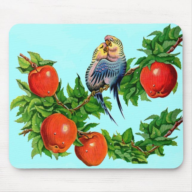 parakeets in love mouse pad (Front)