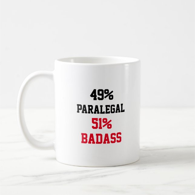 Paralegal Badass Coffee Mug (Left)