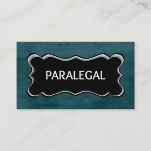 Paralegal Elegant Name Plate Business Card