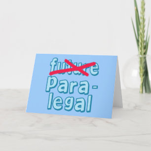 Paralegal Graduation Products Card