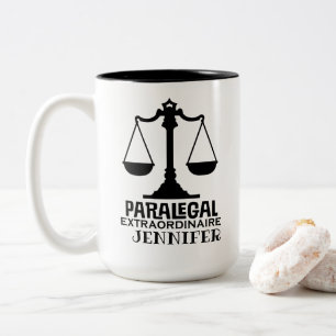 Paralegal Law Office Gift Two-Tone Coffee Mug