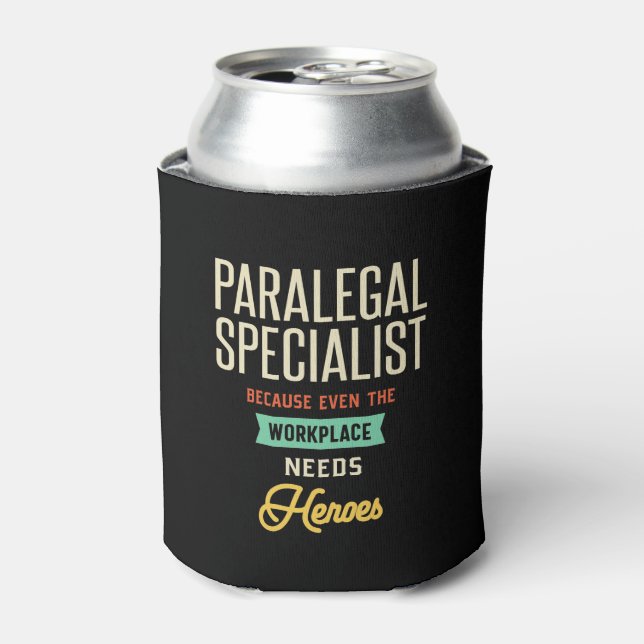 Paralegal Specialist Can Cooler (Can Front)
