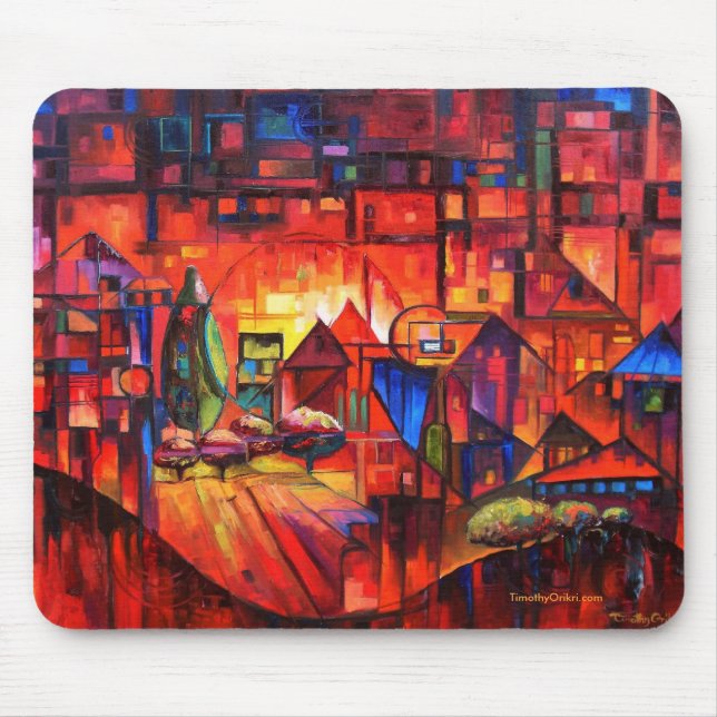 Parallax Cityscape - Mousepad (Front)
